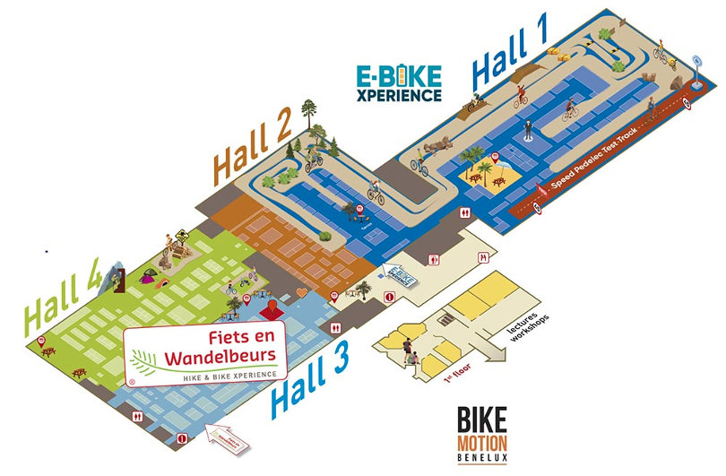 fair plan layout Fiets en Wandelbeurs - Hike & Bike Xperience