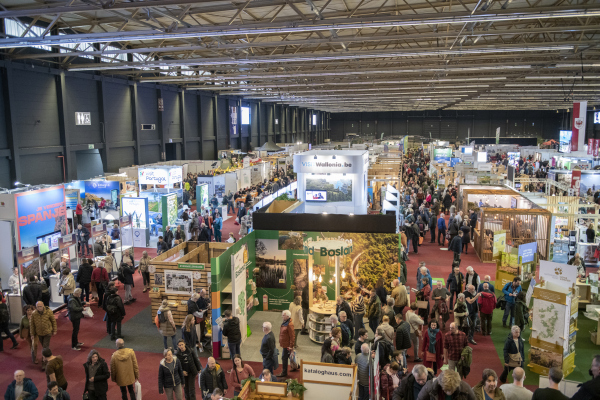 Overview of the Fiets en Wandelbeurs in Flanders Expo in Ghent