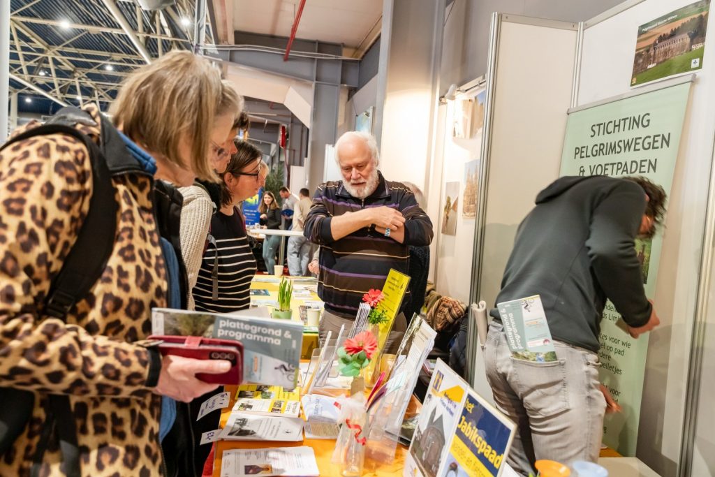 Zoals altijd was het druk op het pelgrimsplein