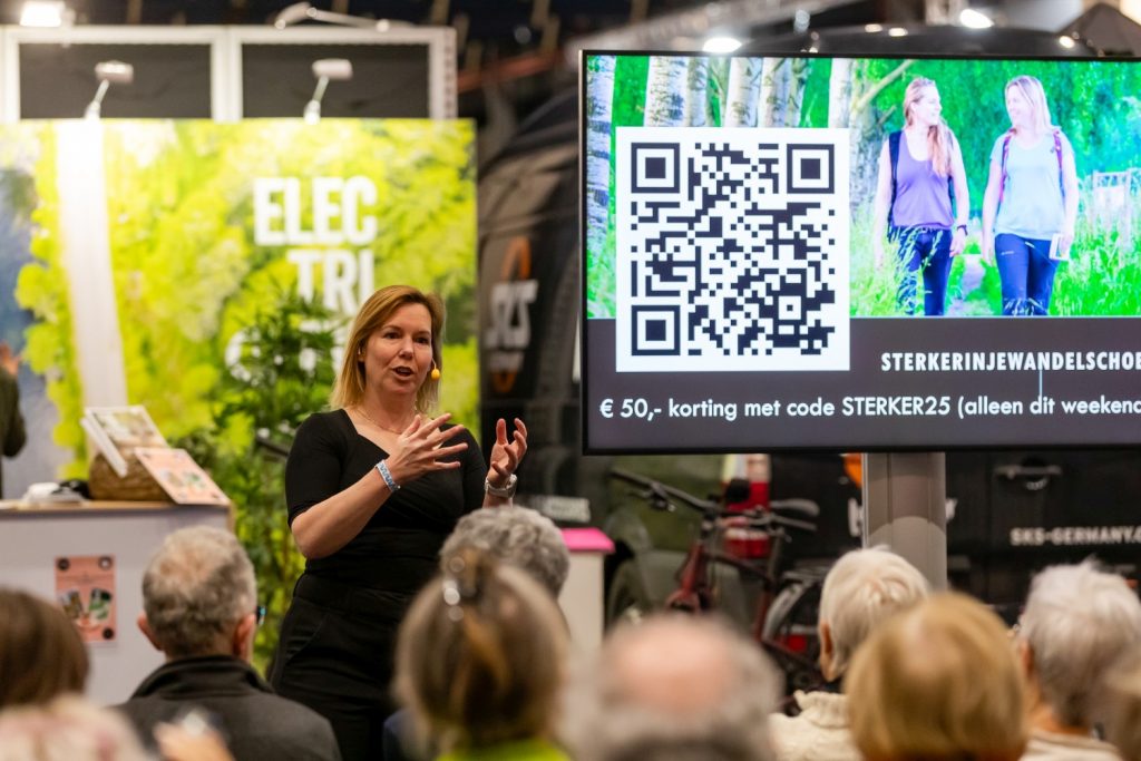 Workshop van Wanda Wandelt op de beursvloer