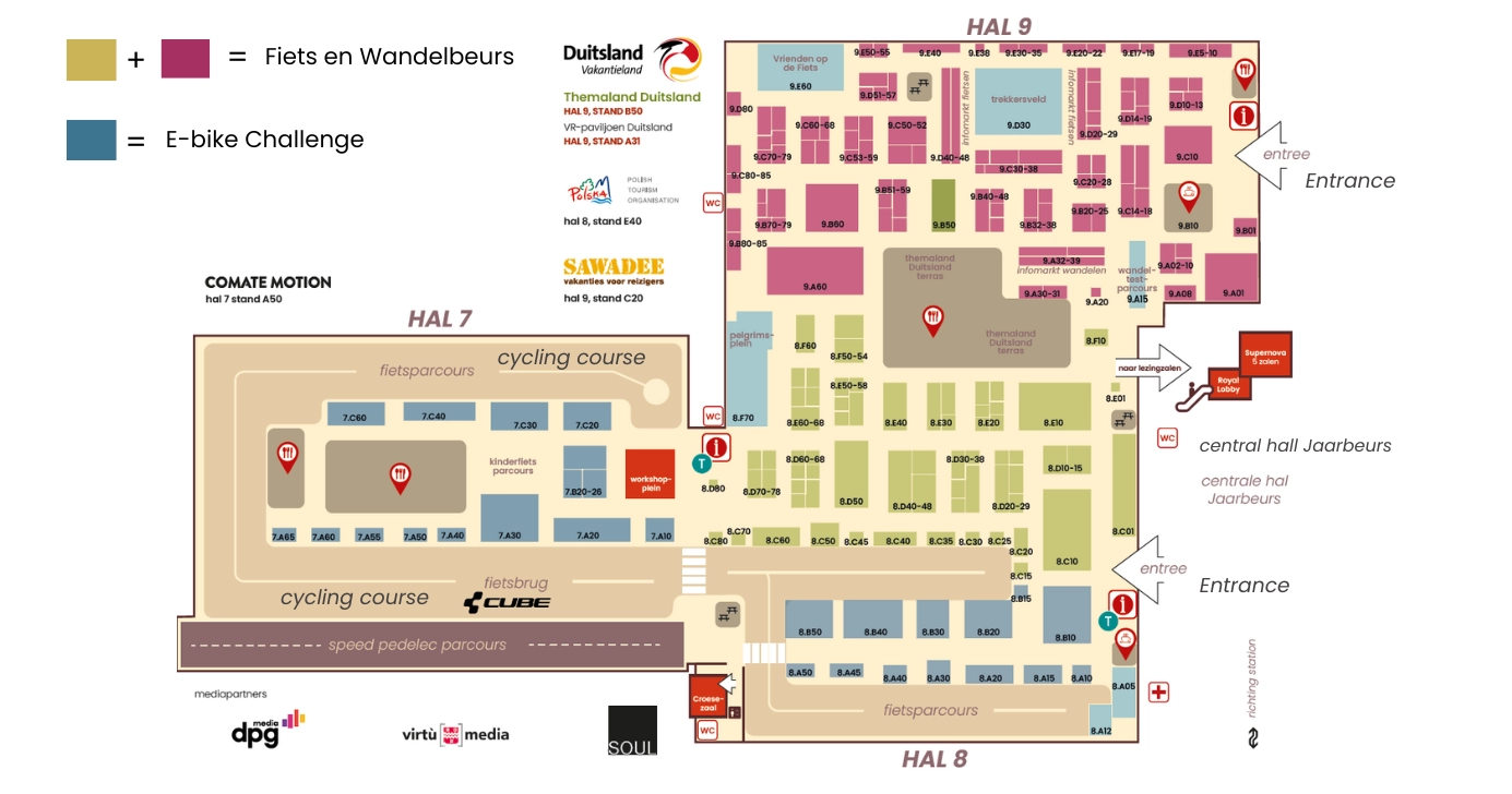 floor plan E-bike Challenge and Fiets en Wandelbeurs 2025