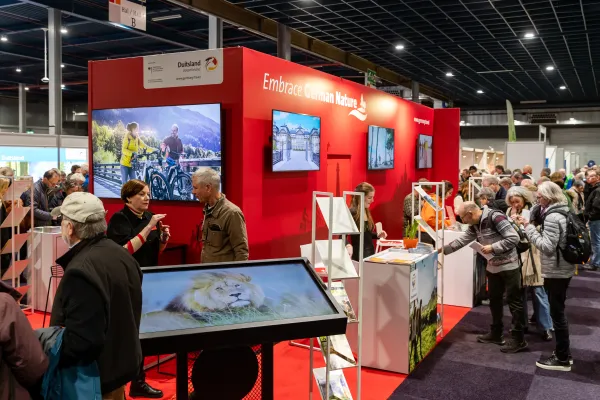 De stand van Duitsland op de Fiets en Wandelbeurs