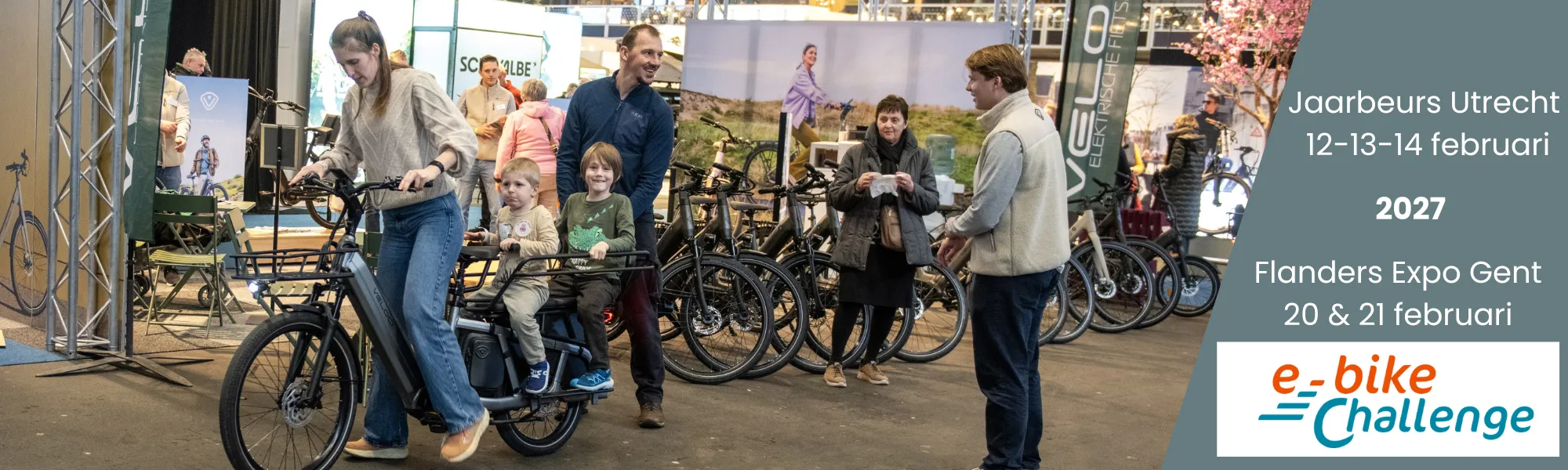 header met datum van de E-bike Challenge